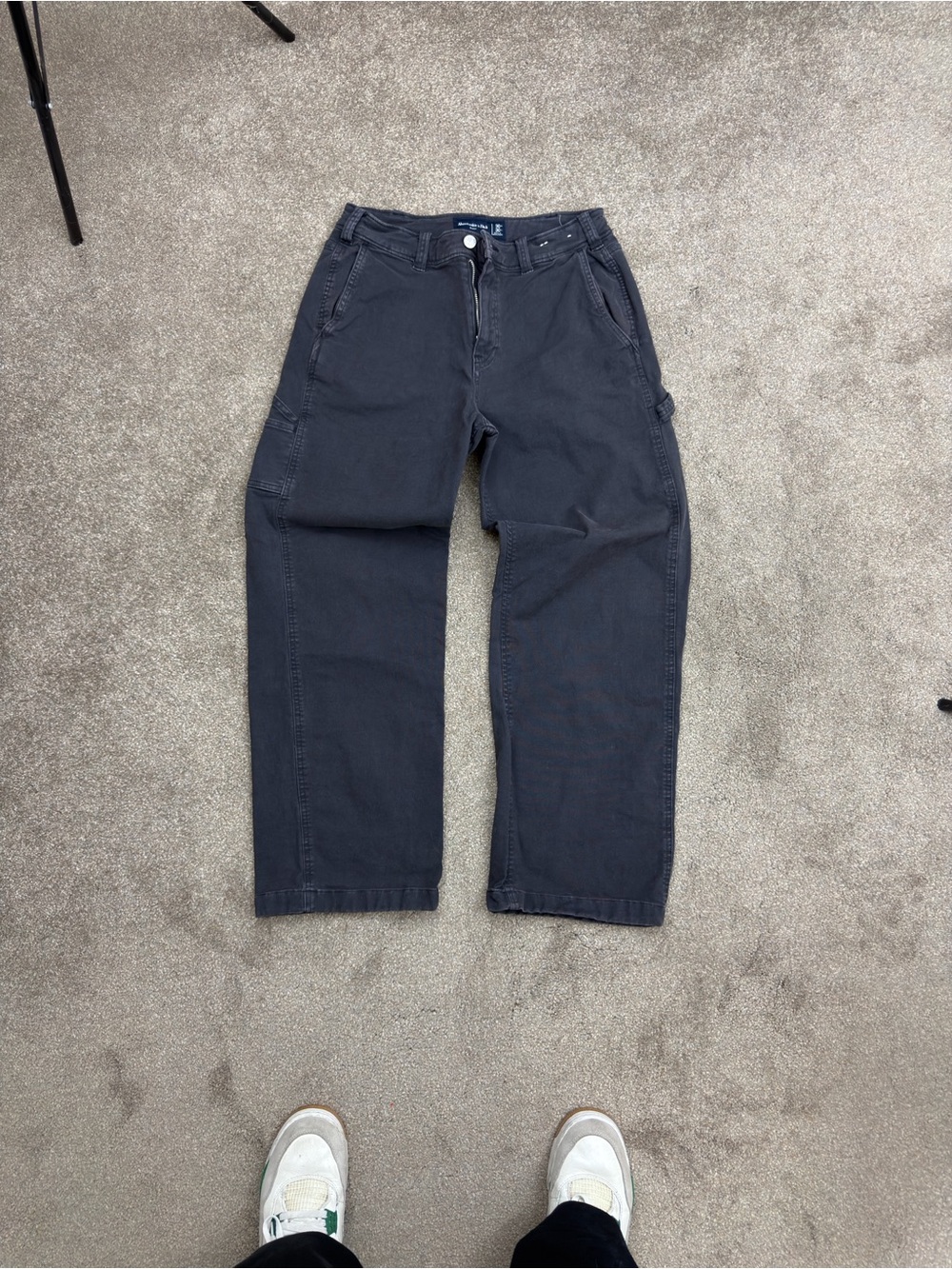 Abercrombie & Fitch Men's Dark Gray Cargo Pants